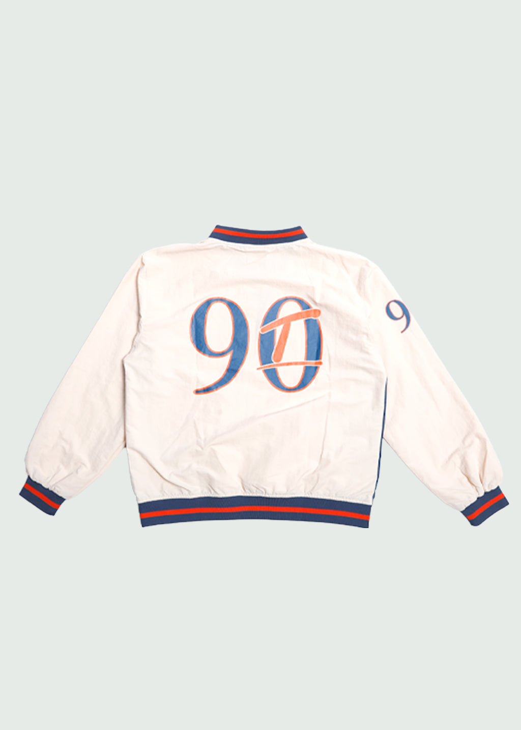 Cursive Nylon Crewneck Cream
