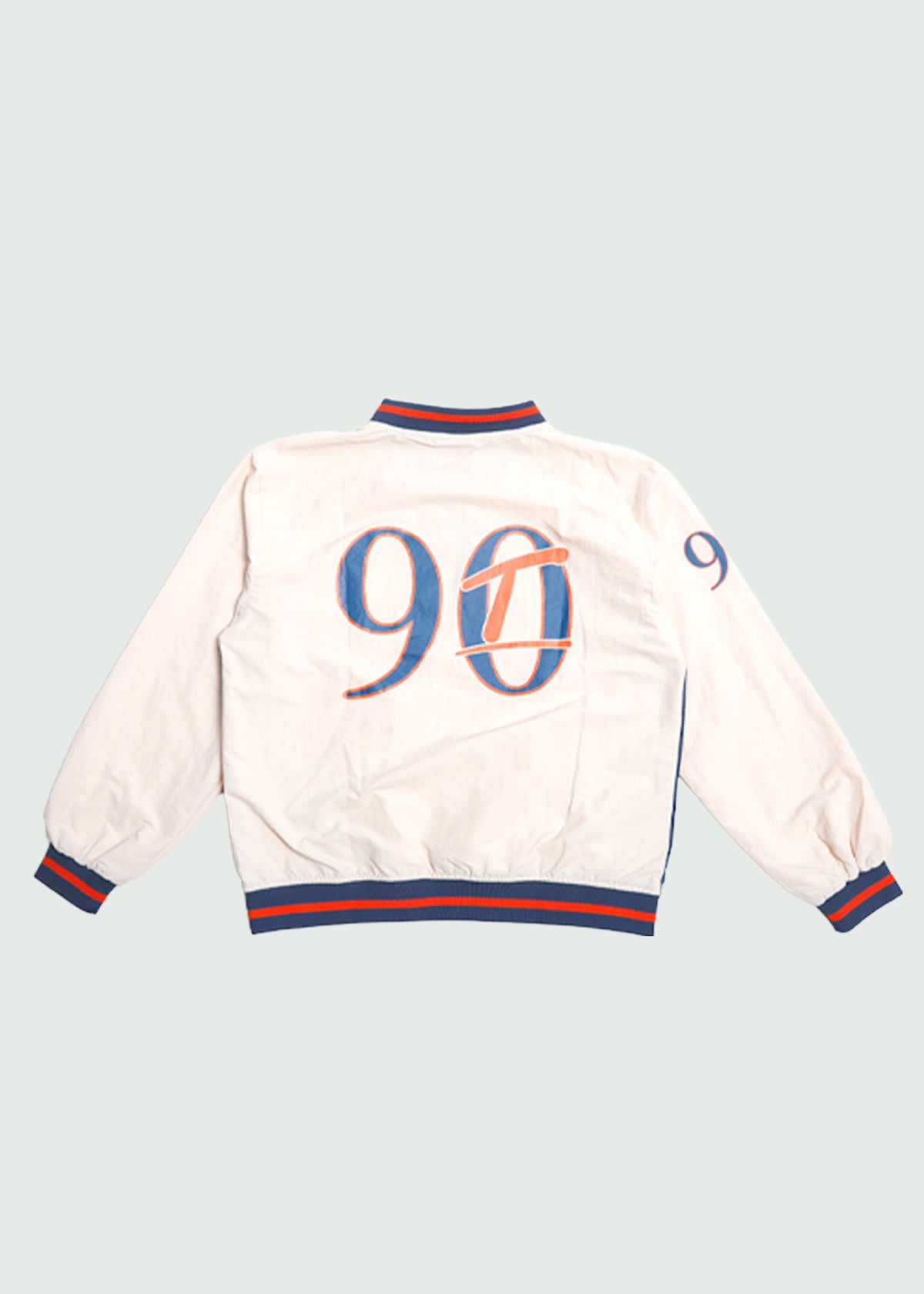 Cursive Nylon Crewneck Cream