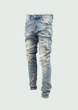 Western Black Biker Jeans