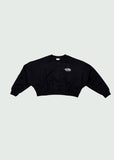 25’ Crewneck Cropped Women Black