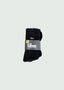 Black 26’ Cursive Staple Crew Socks 5-PacK