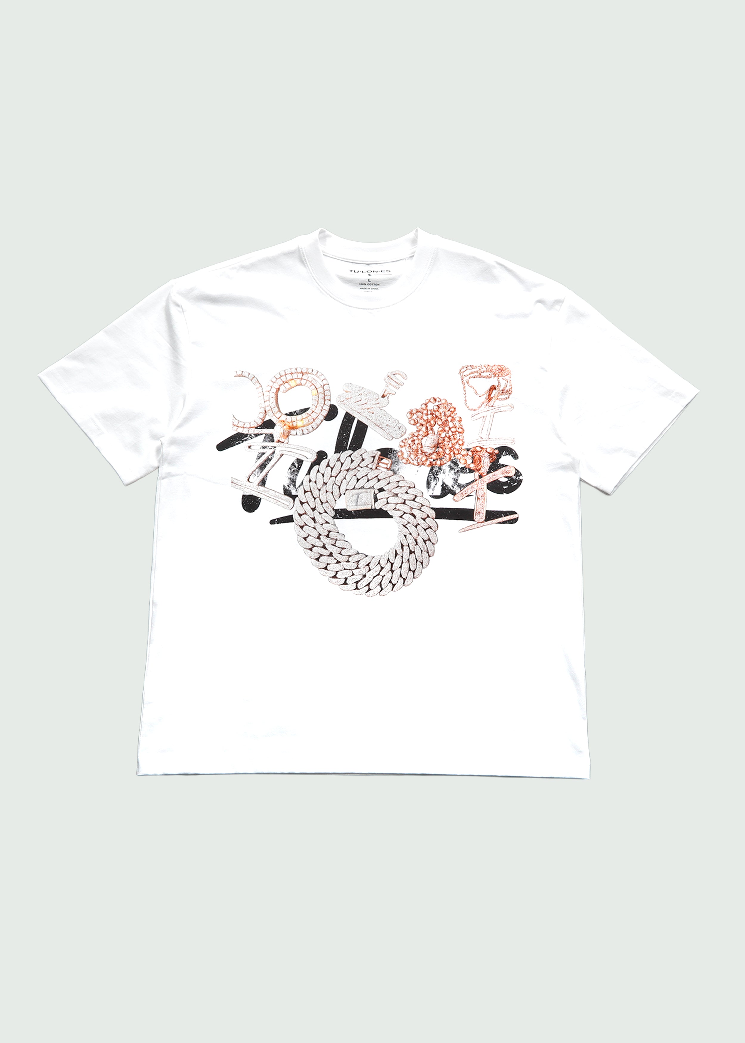 Gold Chain 2.0 T-shirt White Main image