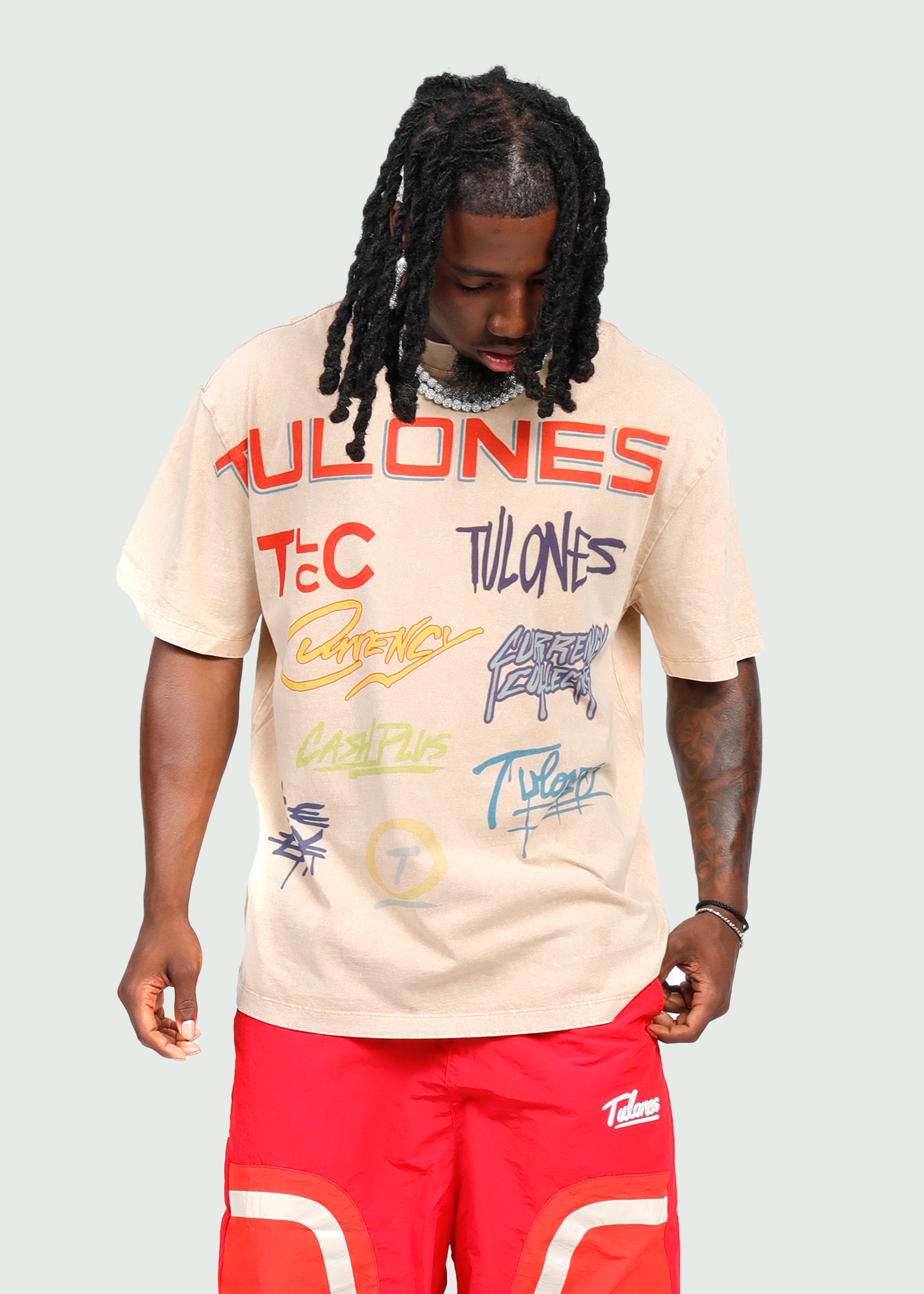 Graffiti T-shirt Tan