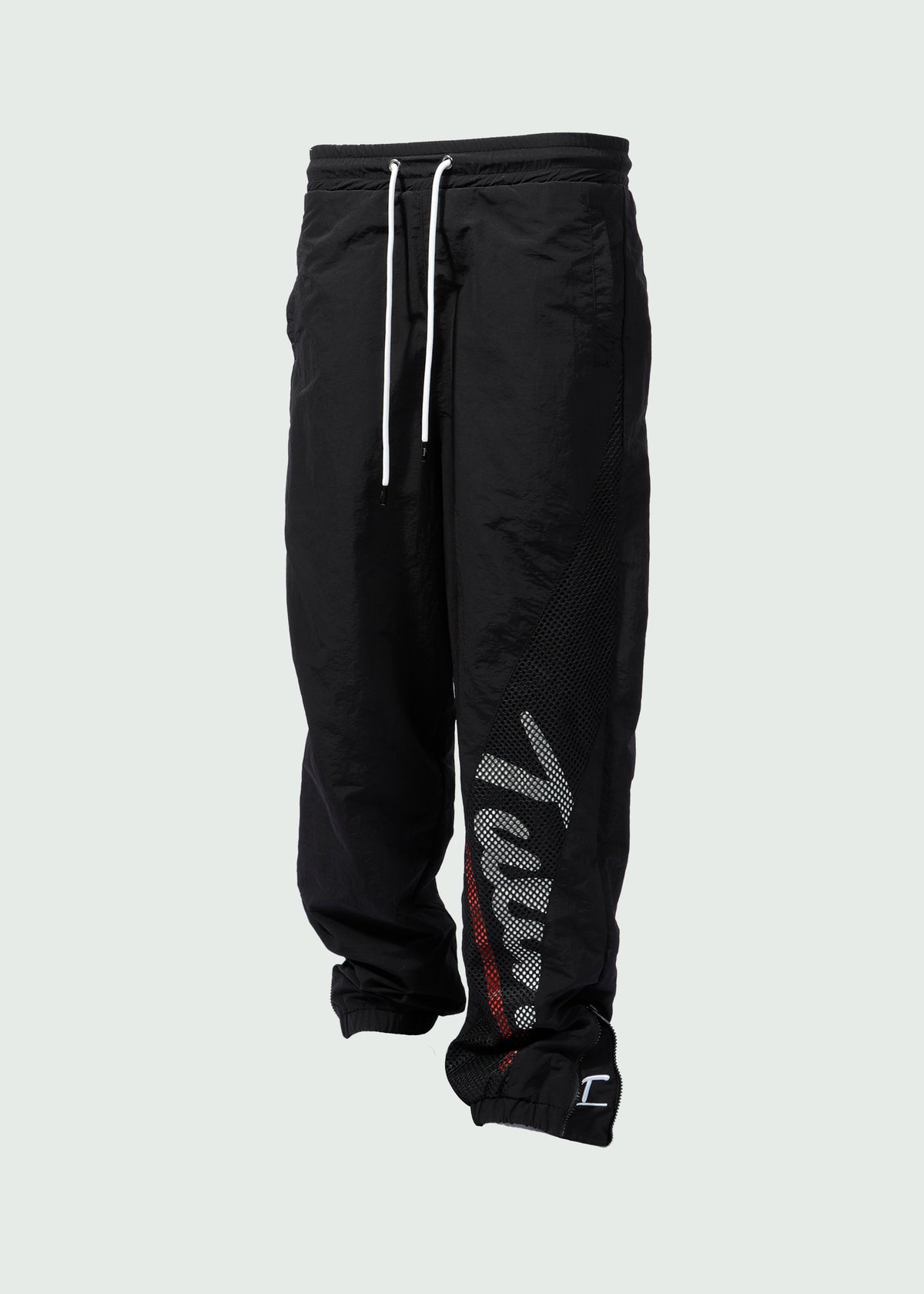 Red Line Mesh Nylon Pants Black Main image