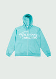 Old Money Zip-Up Hoodie Turquoise