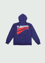 Two Line Underneath Zip-Up Hoodie Navy