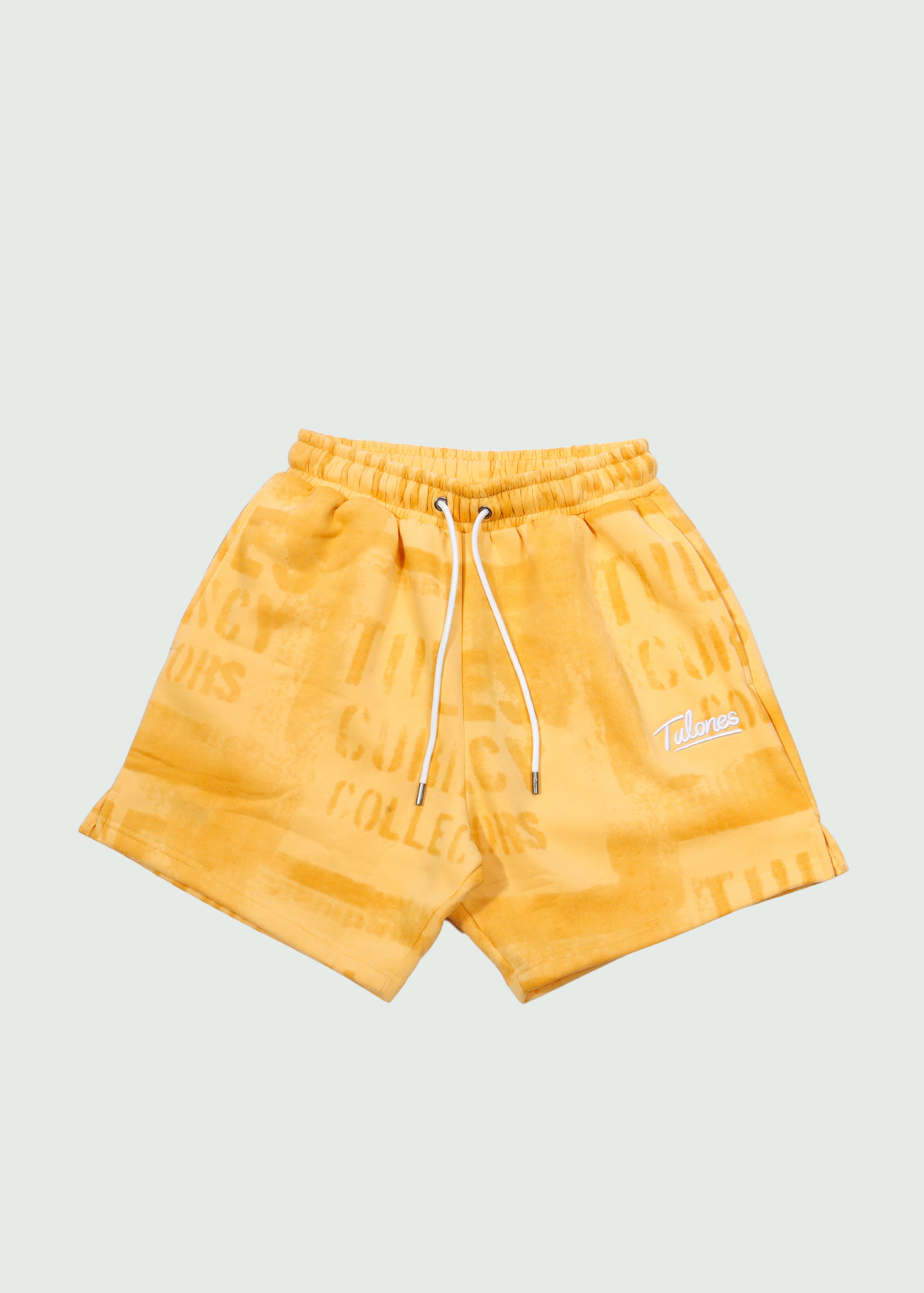Box Stencil Shorts Yellow Main image