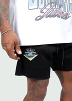 Currency Makes The World Turn Cotton Shorts Black