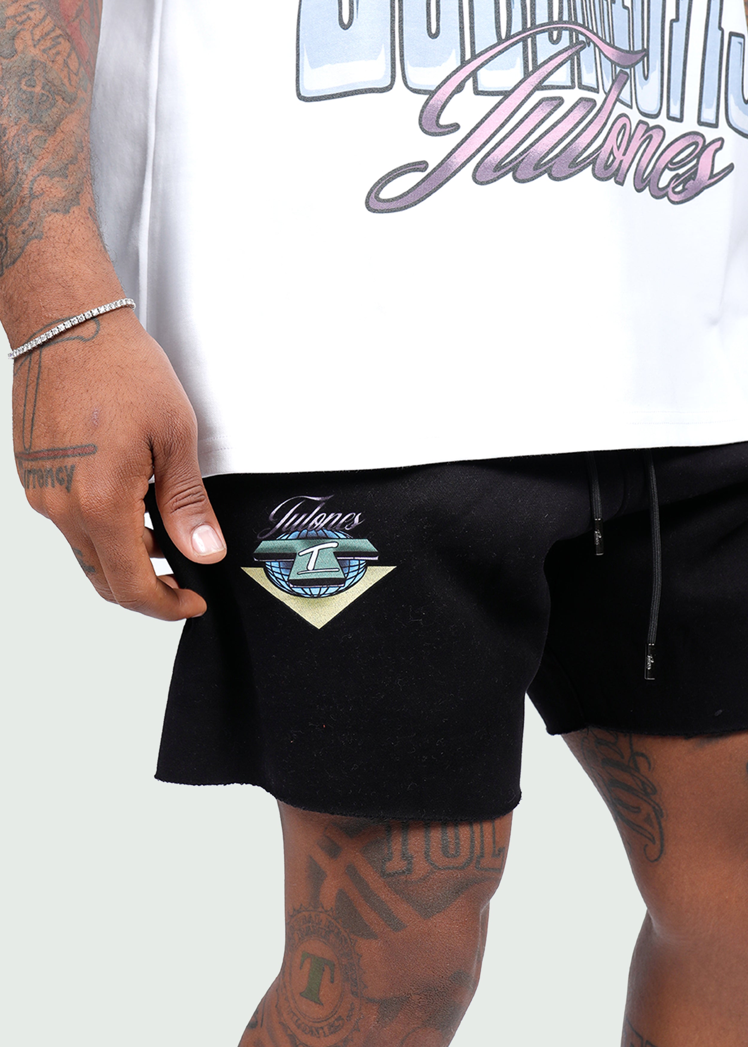 Currency Makes The World Turn Cotton Shorts Black