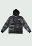 Doodle Zip-Up Hoodie Black