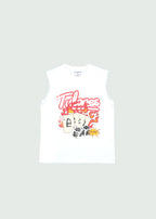 Currency Gamble Dice Cut Off T-shirt White