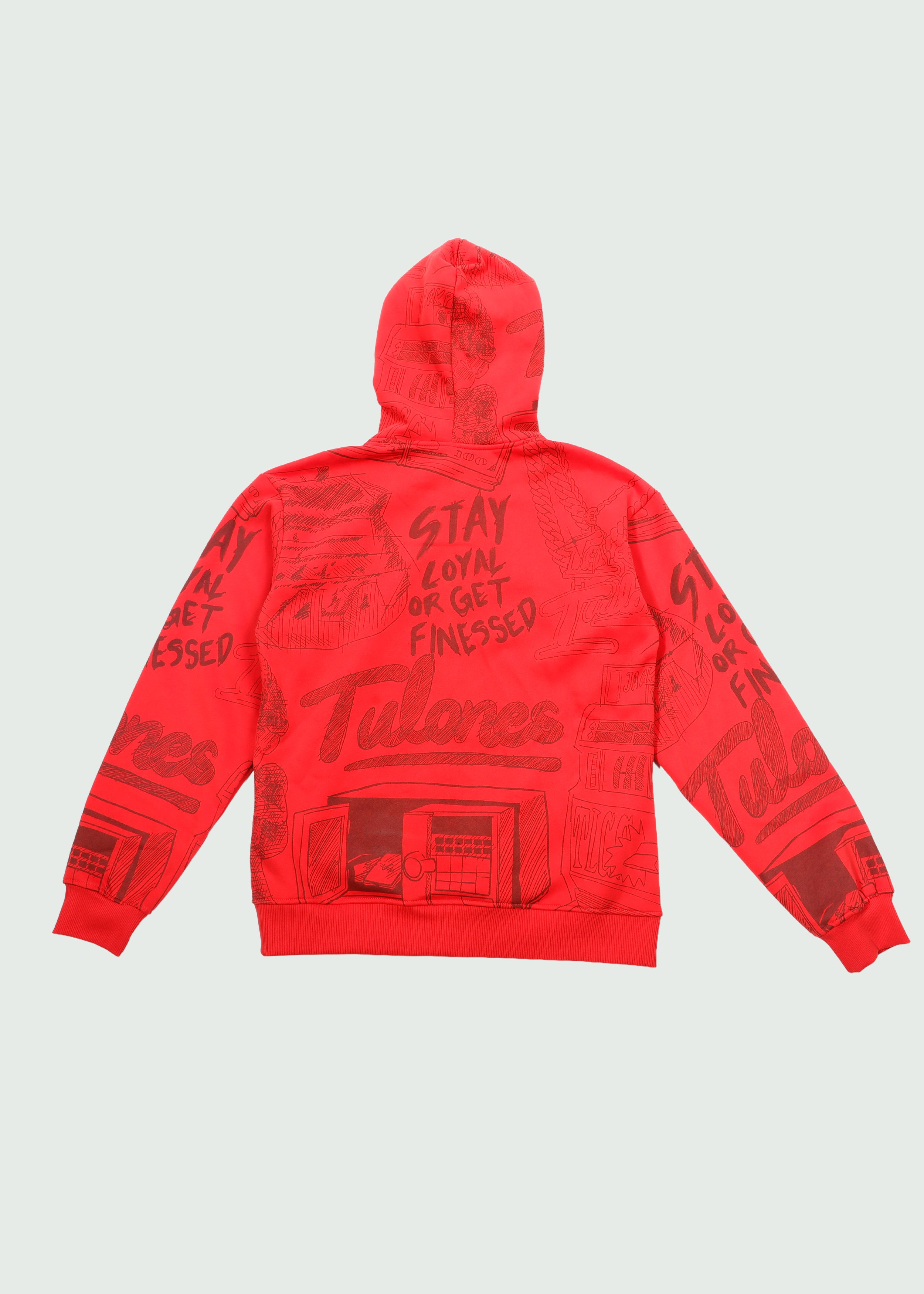 その他 SALSATION TOPS hoodie Doodle Zip-Up Hoodie Red – Tulones