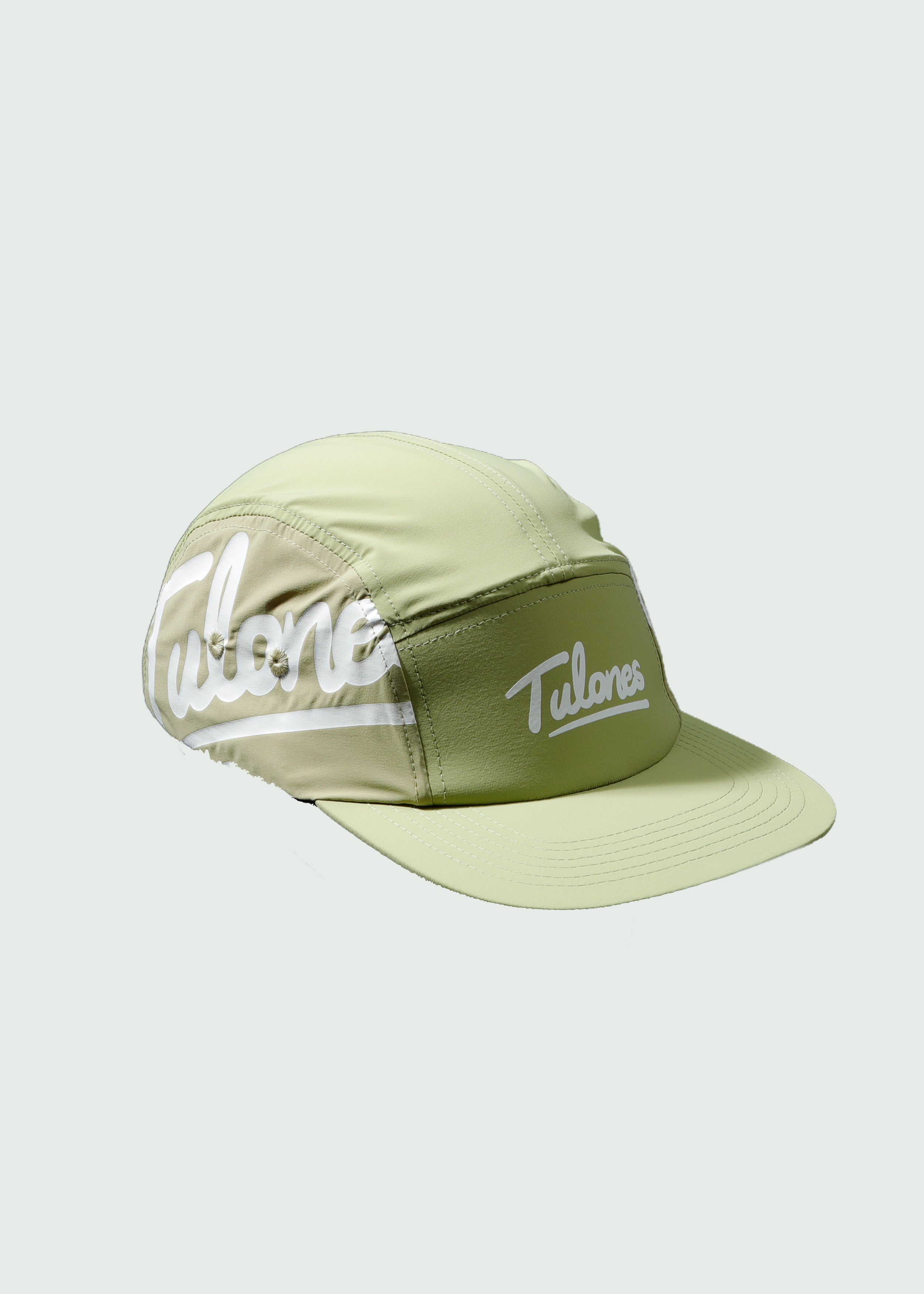 Cursive Logo 5 Panel Hat Green