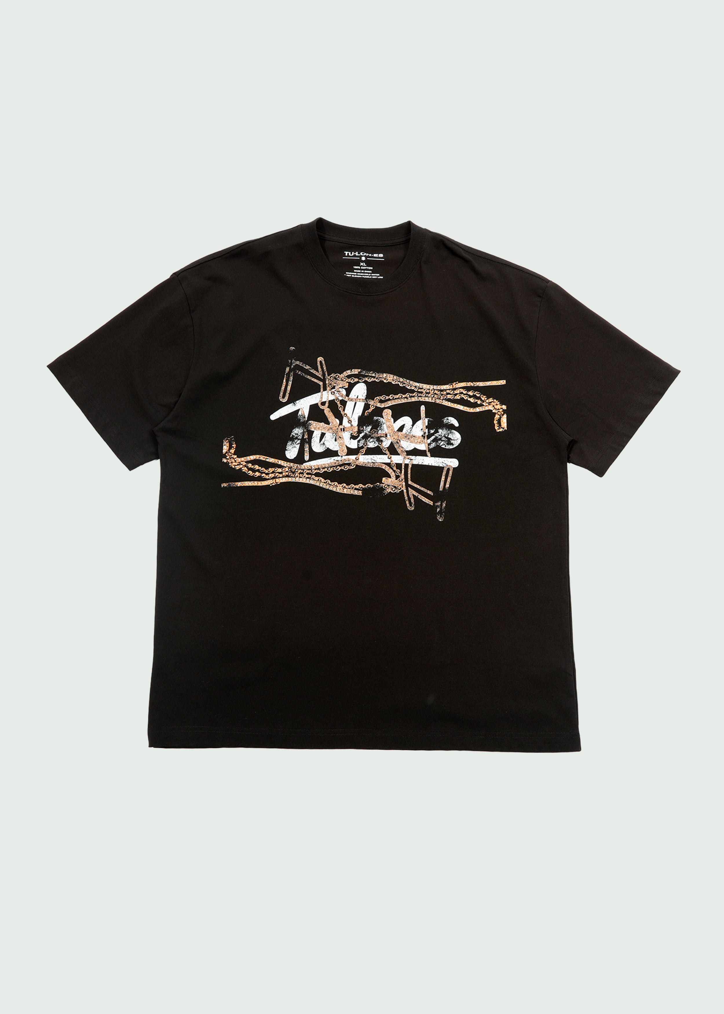 Gold Chain T-shirt Black