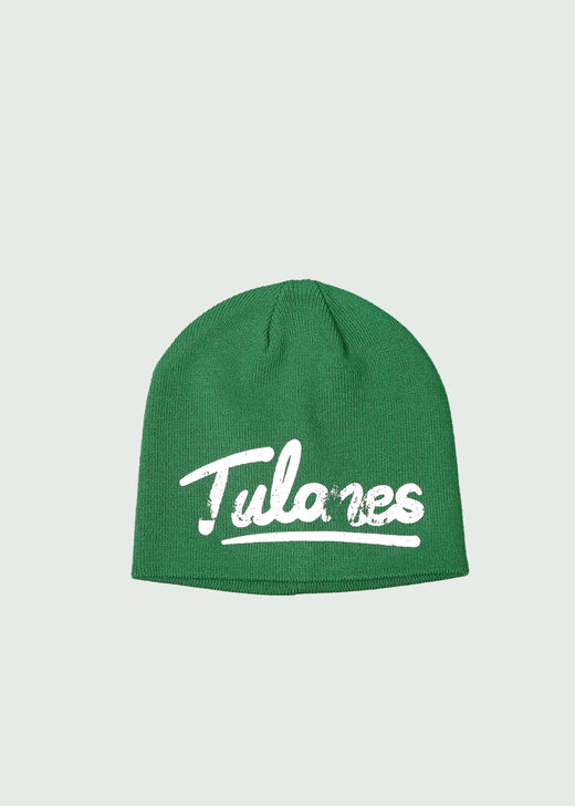 Green Cursive Logo Beanie