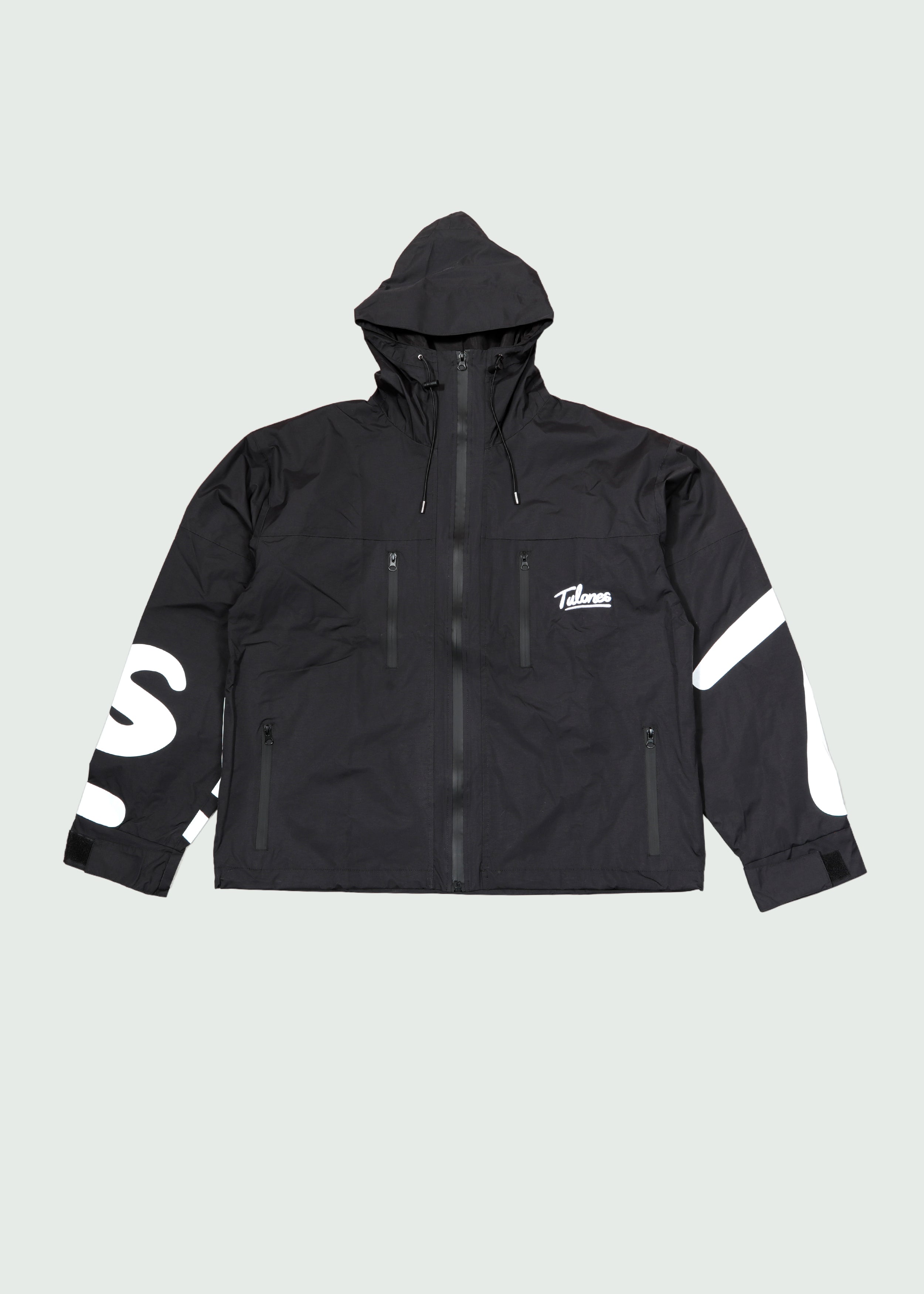 Cursive Logo Rain Jacket Black Main image