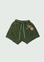 Patch Shorts Green
