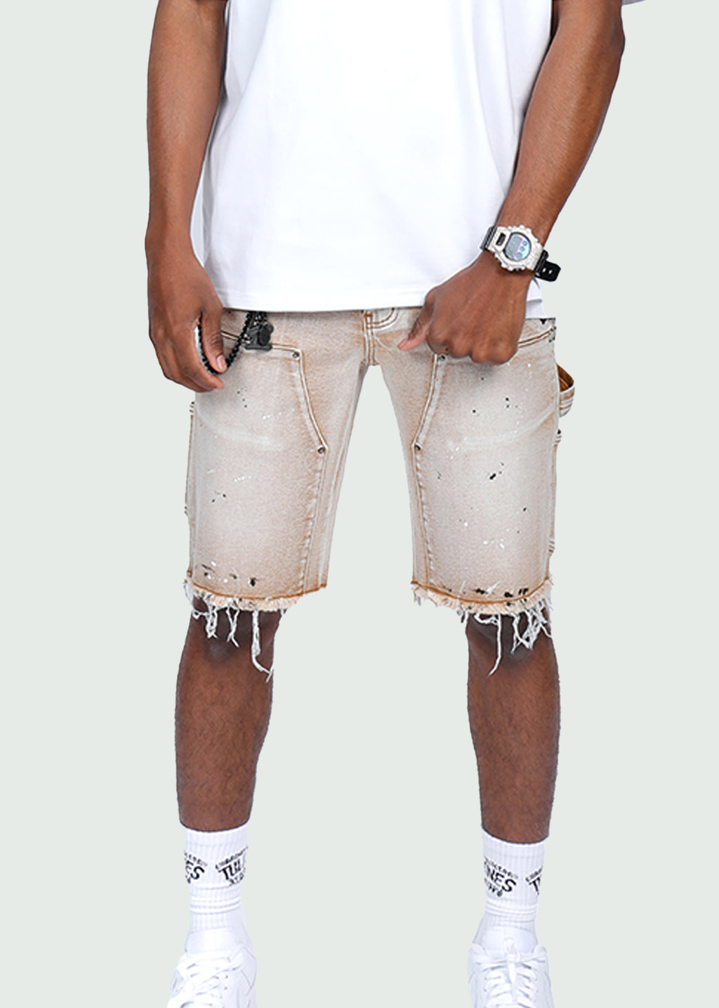 Khaki Carpenter Shorts