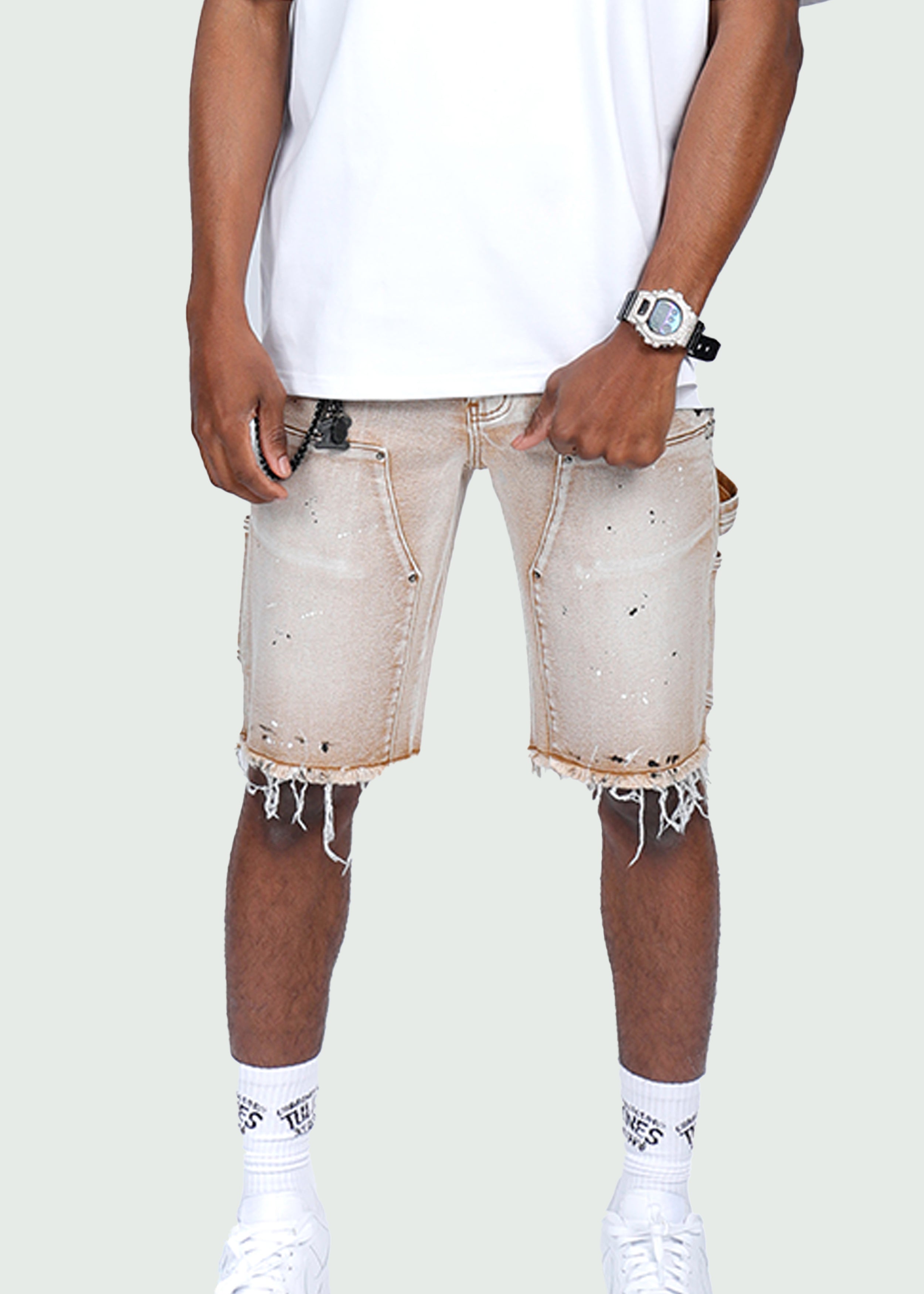 Khaki Carpenter Shorts