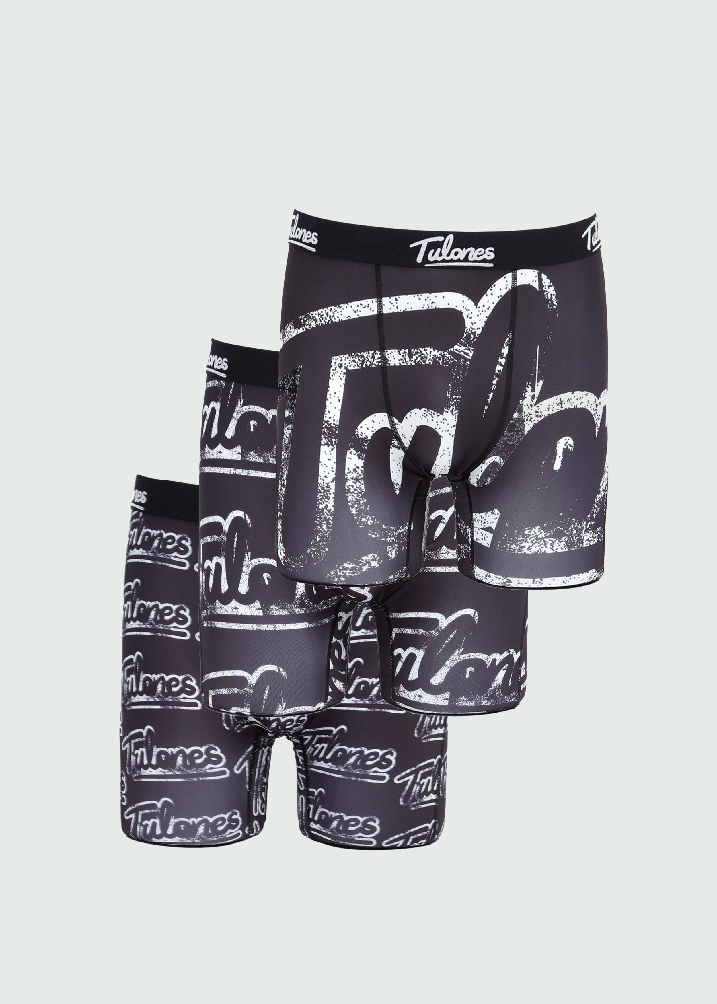 Ovesized Cursive Logo Brief 3-Pack Black Main image