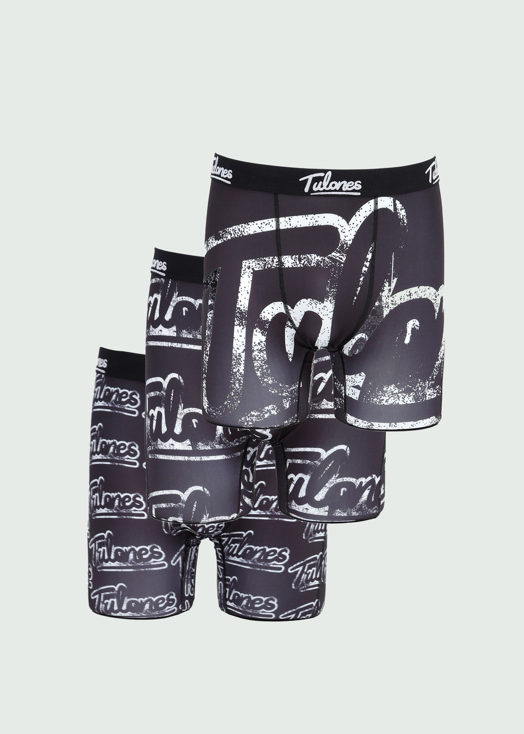 Ovesized Cursive Logo Brief 3-Pack Black