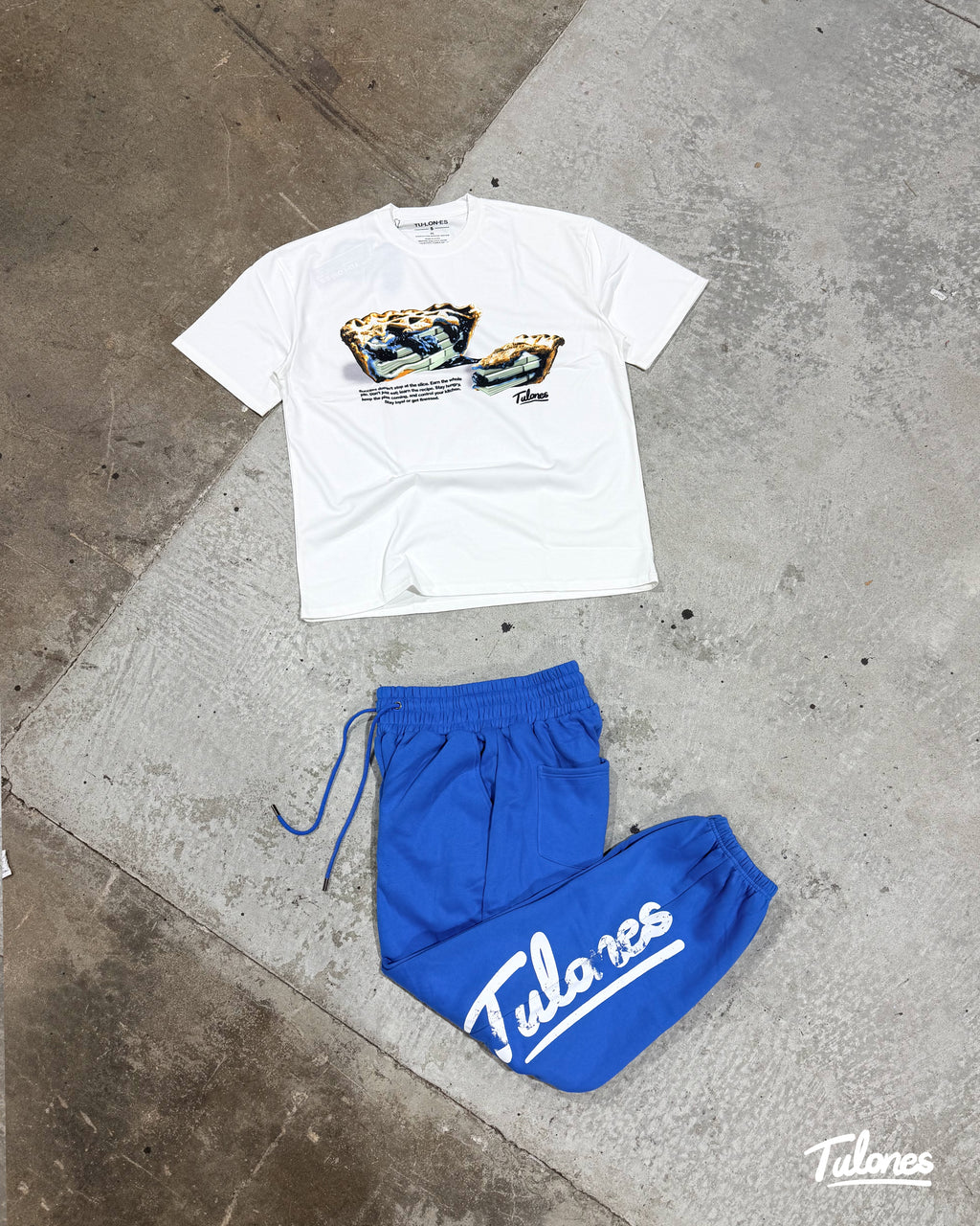 Cursive Logo Joggers Blue