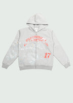 Rugged Zip-Up Hoodie Grey