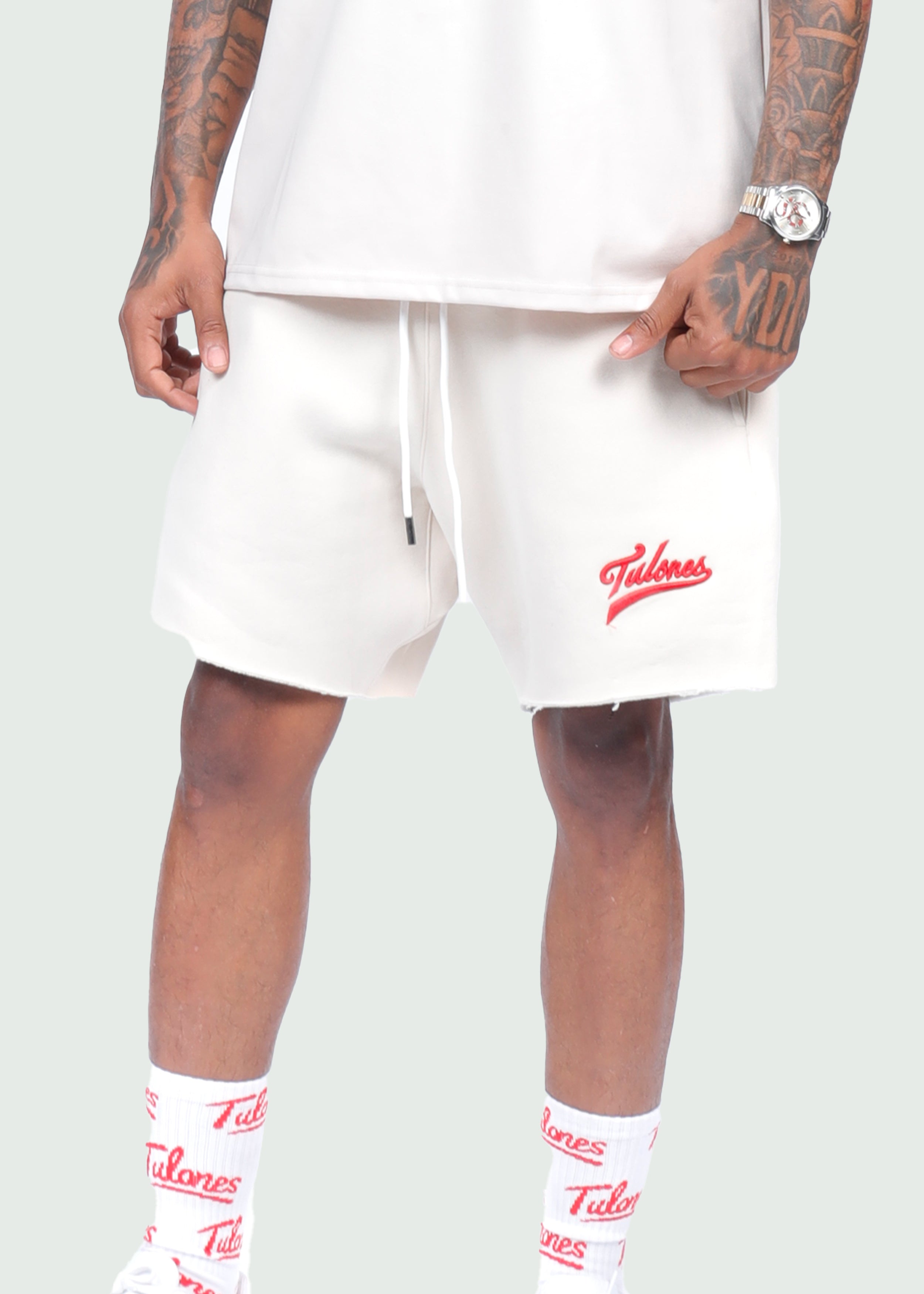 25’ Varsity Shorts Cream