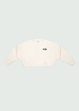 25’ Crewneck Cropped Women Cream