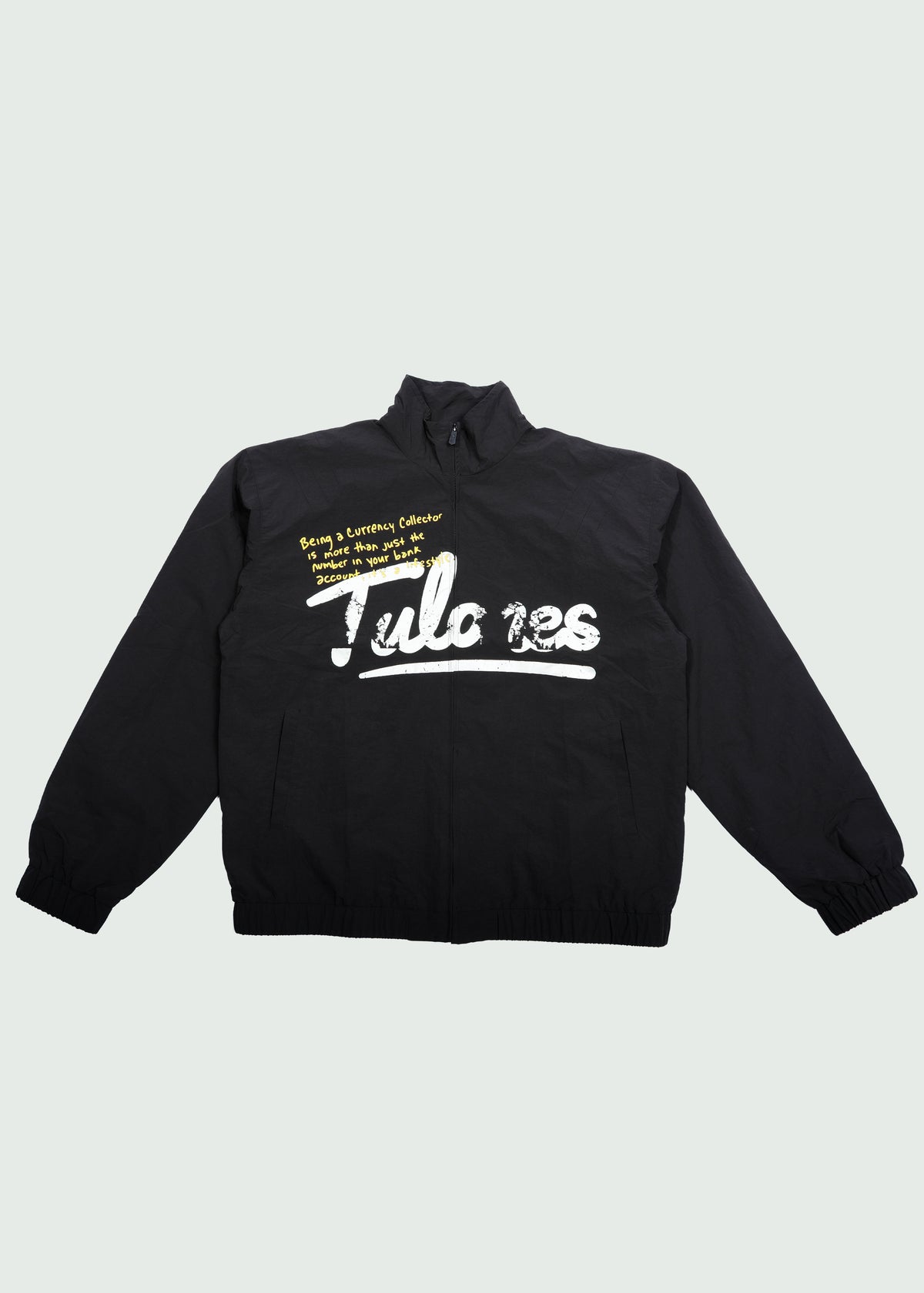 Two Stripe Nylon Zip-Up Black Main image