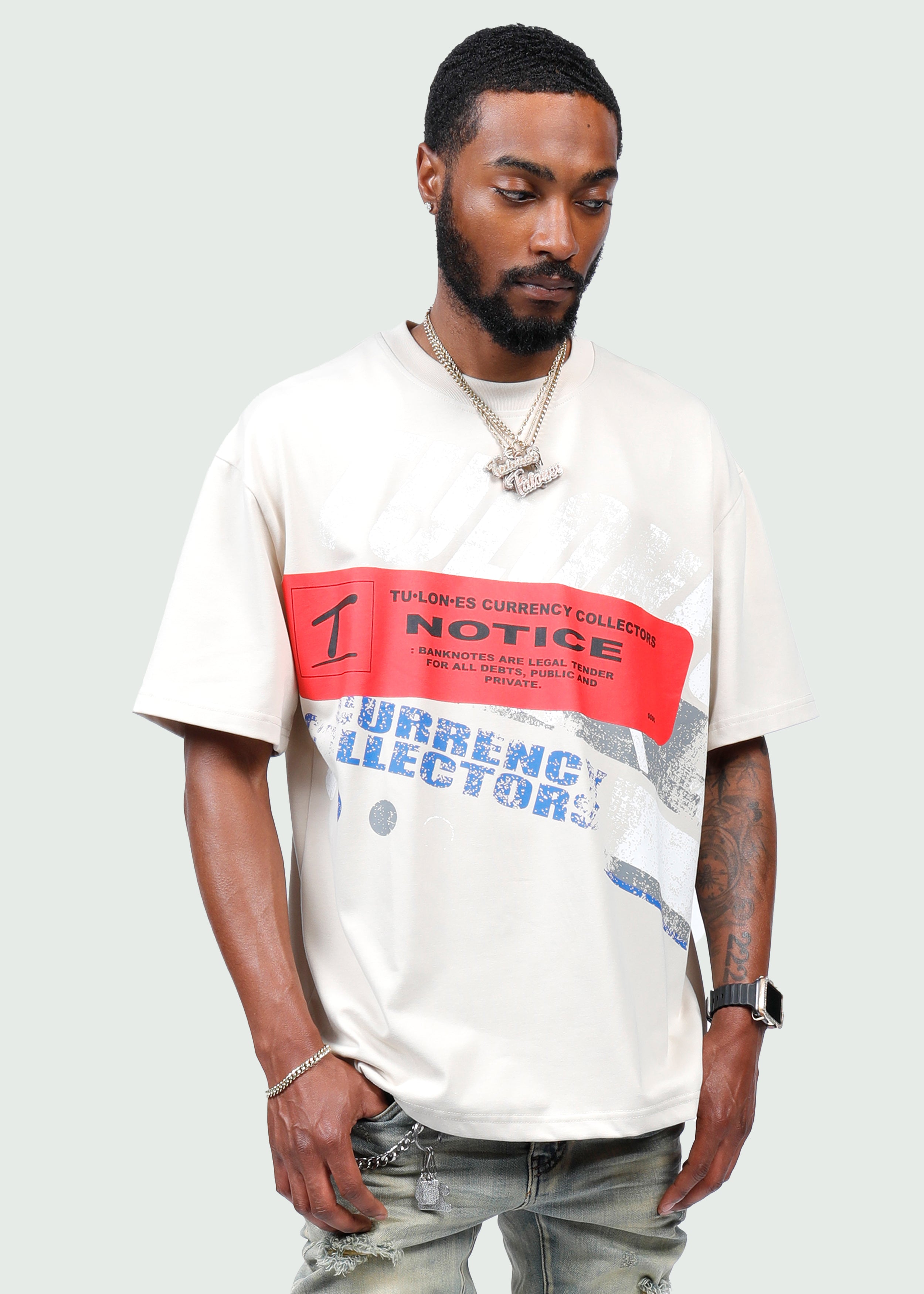 Design Notice T-Shirt Cream Secondary image