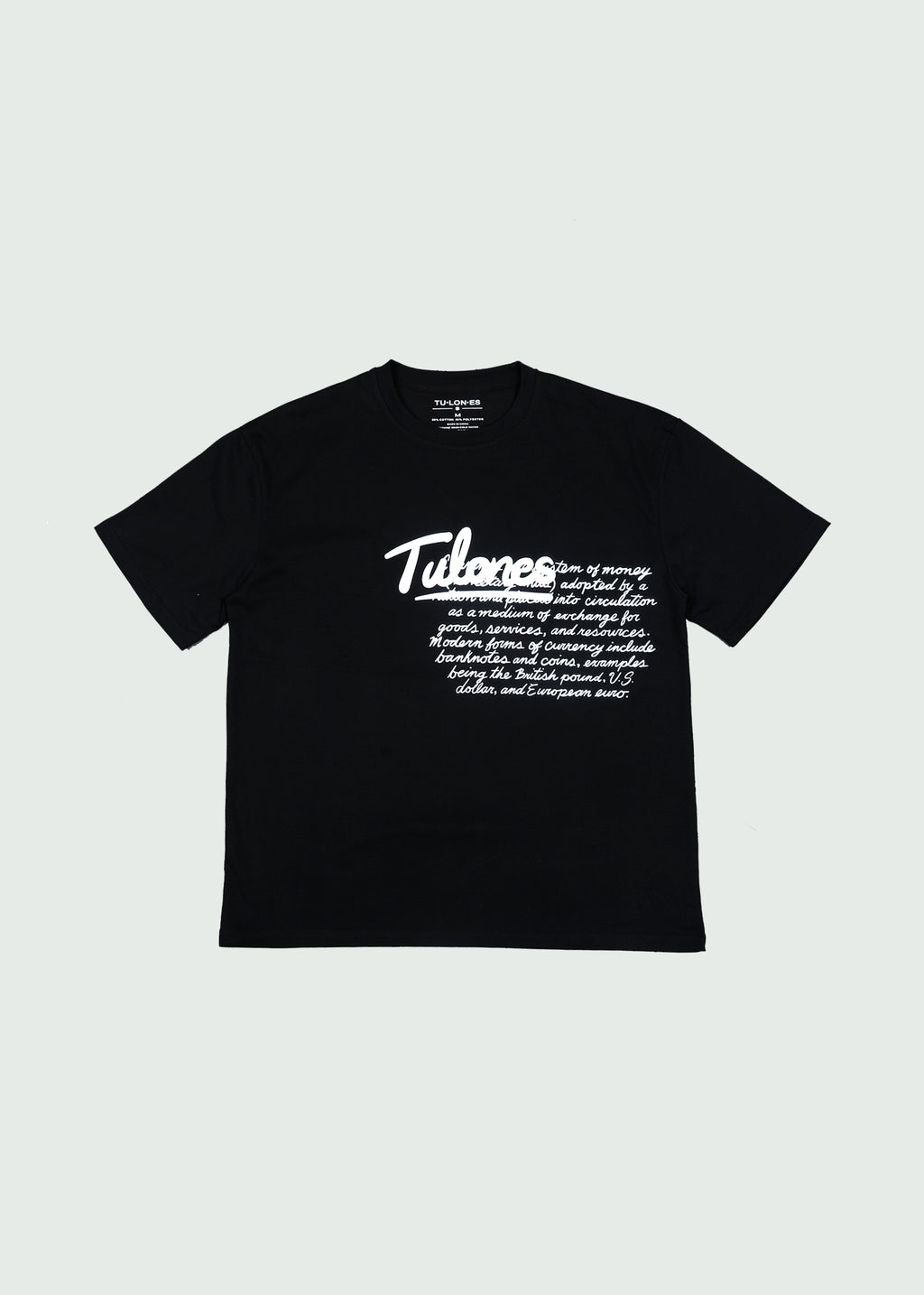 Currency Definition T-shirt Black