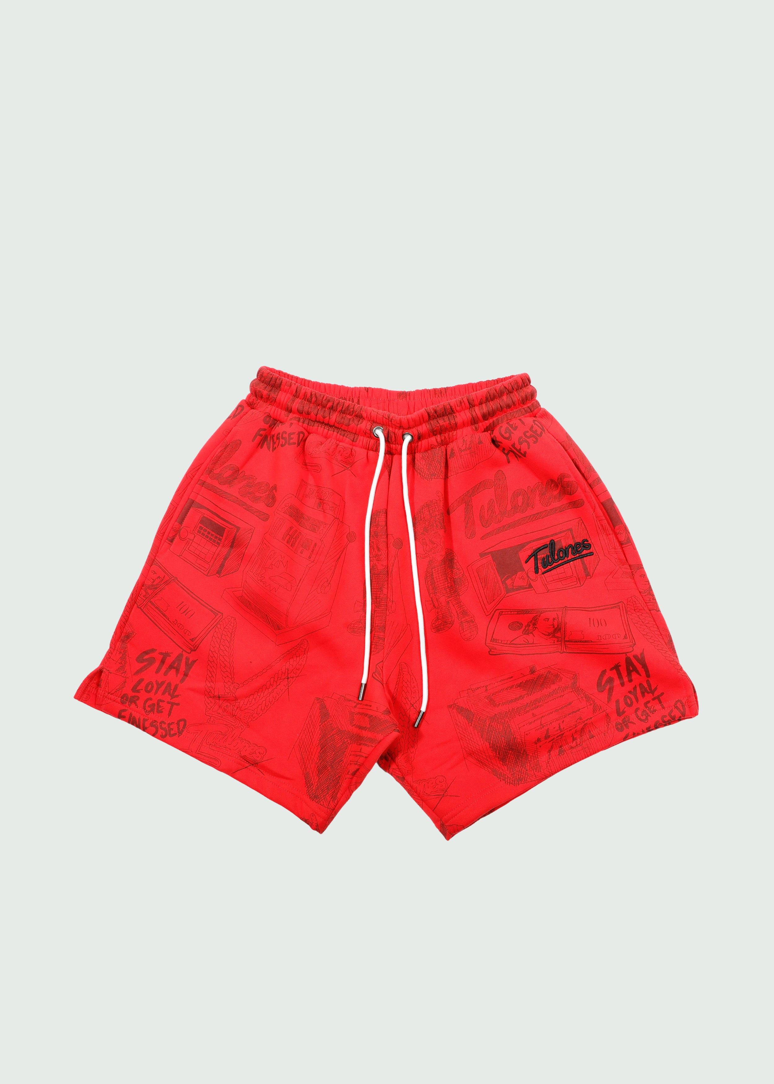 Doodle Shorts Red