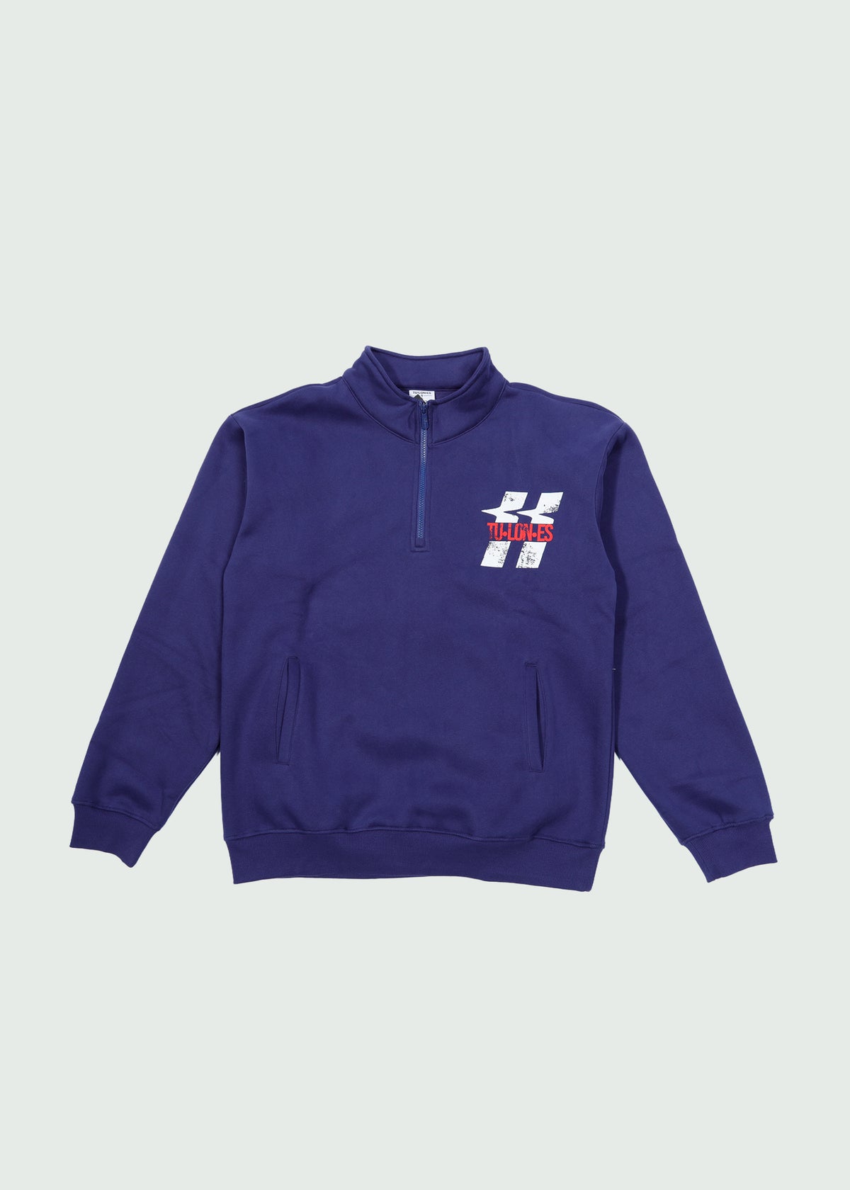 Two Line Main Quarter Zip Navy Main image