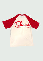 Raglan T-shirt Cream & Red