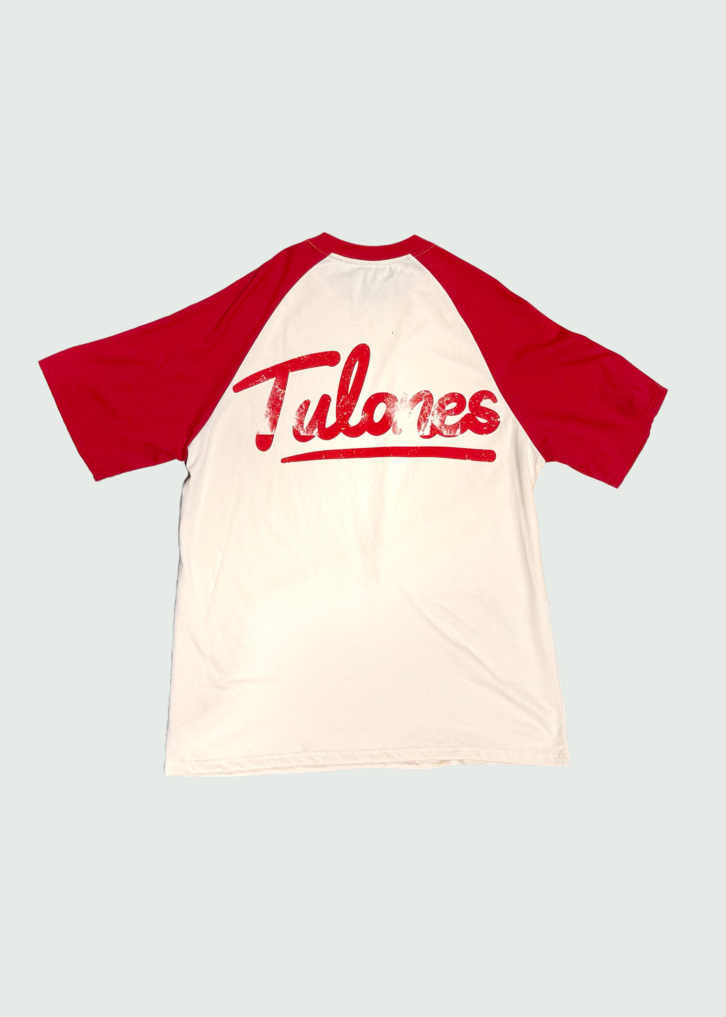 Raglan T-shirt Cream & Red