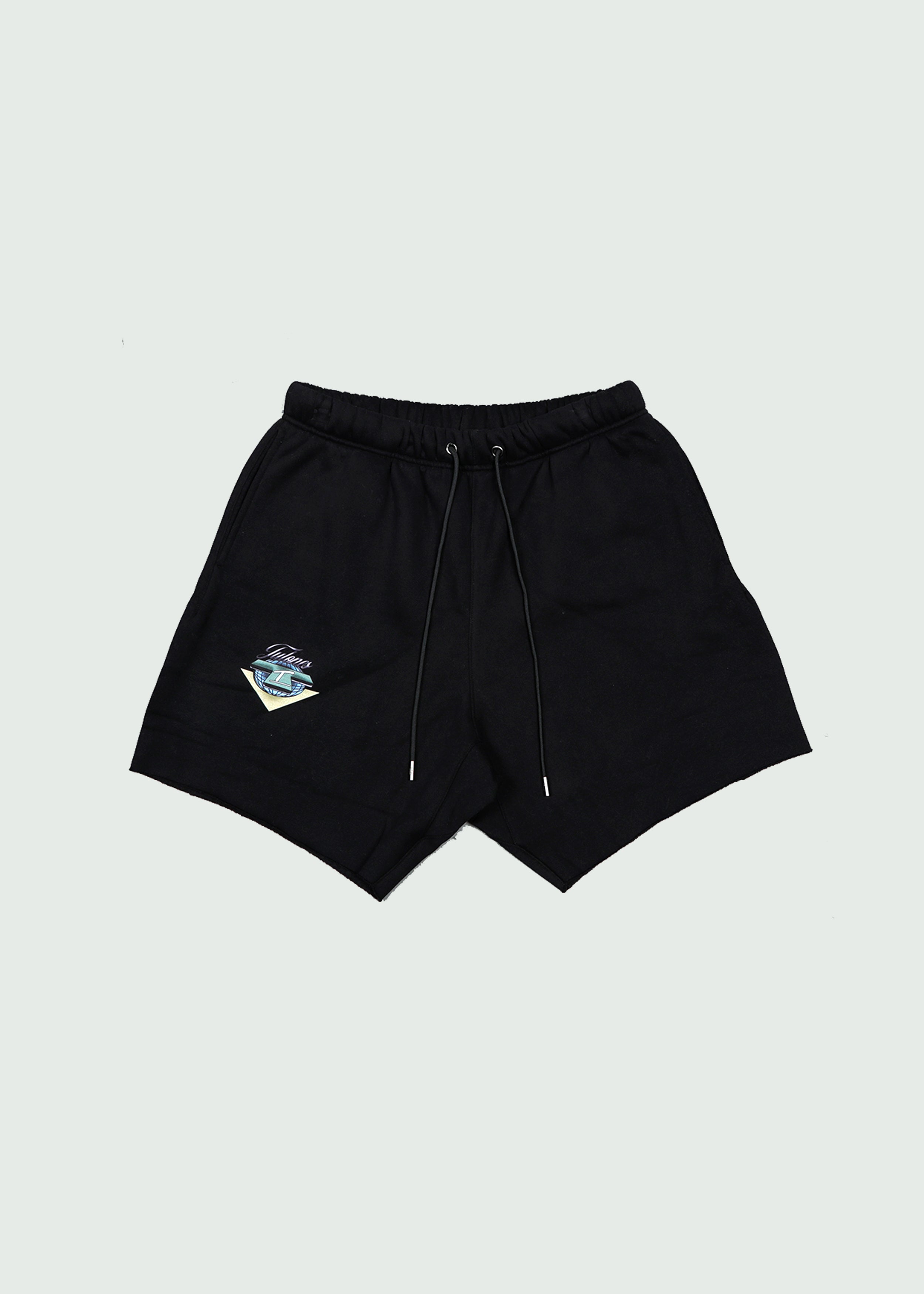 Currency Makes The World Turn Cotton Shorts Black