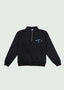 T Underline Line Quarter Zip Black