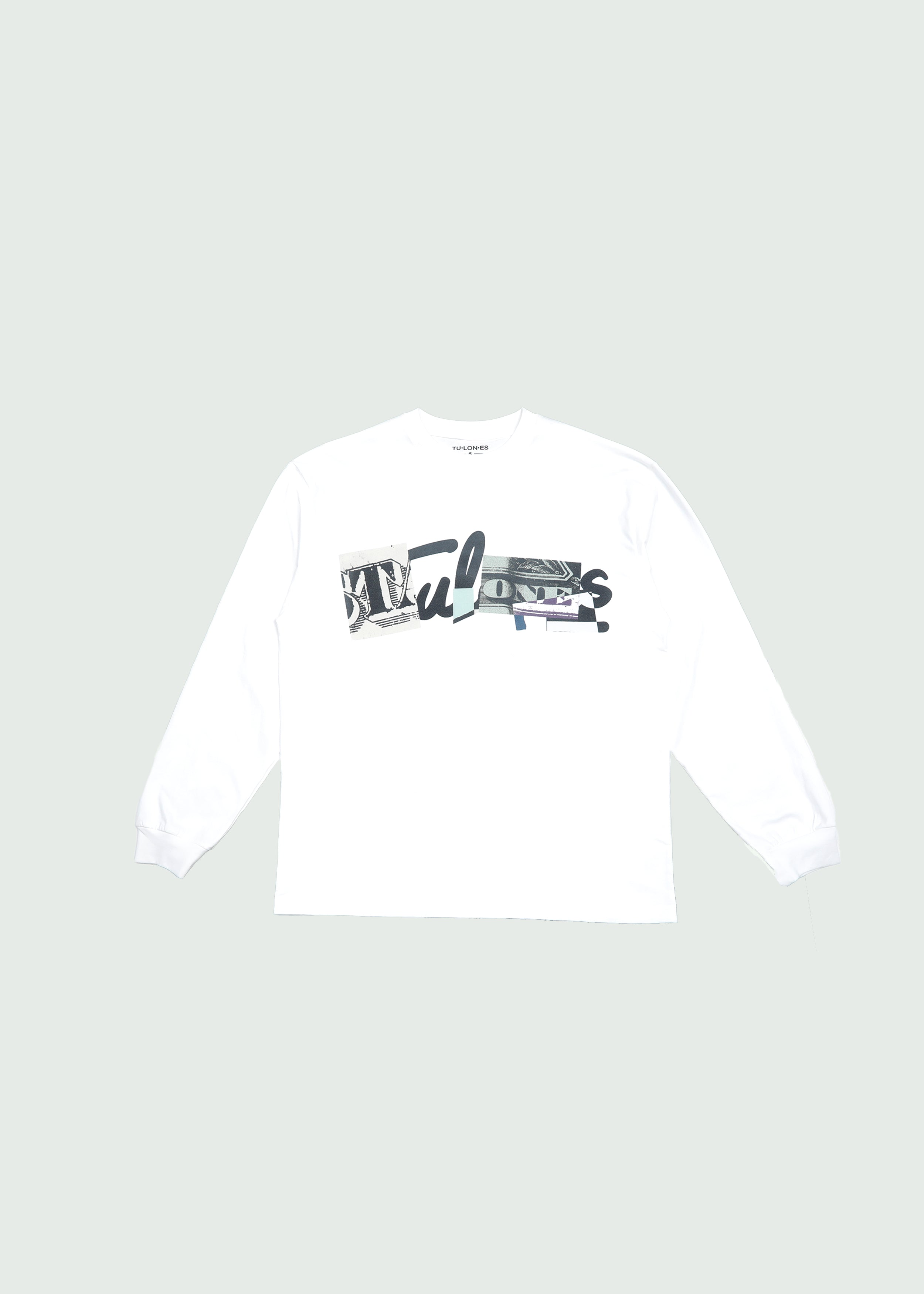 Stacked Cursive Long-Sleeve T-shirt White Main image