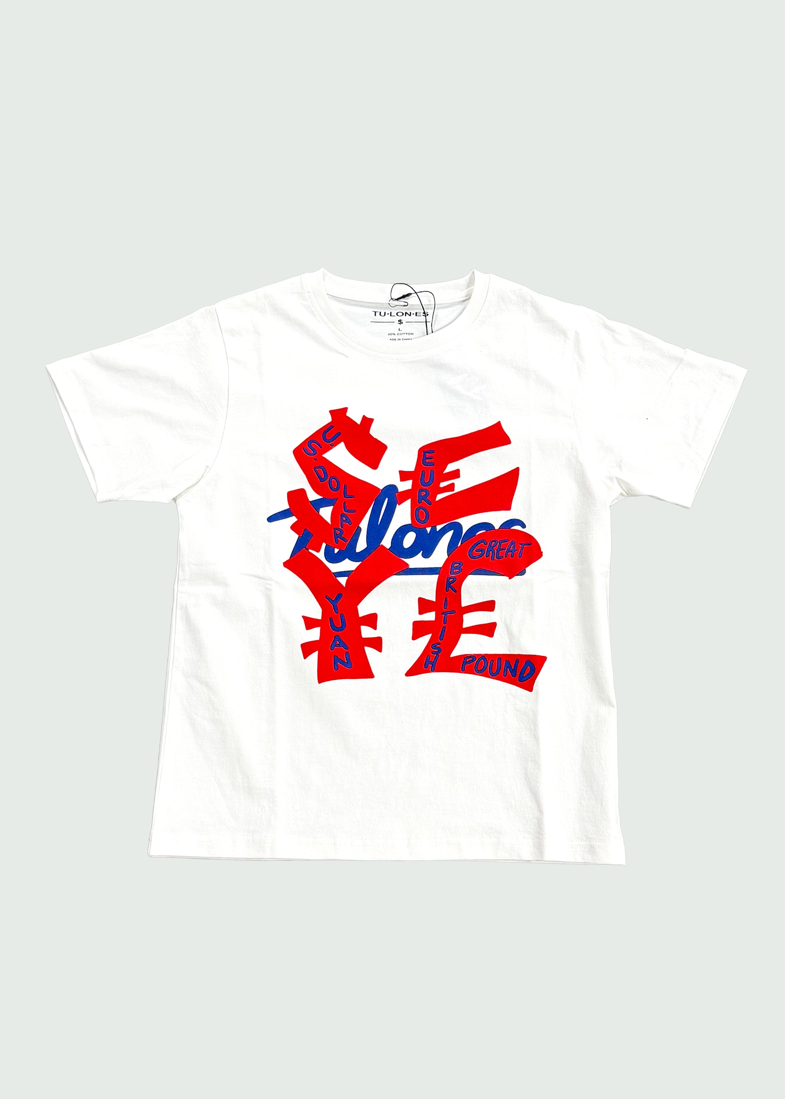 Currency Symbol Kids T-shirt White/Red Main image