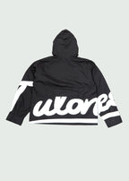 Cursive Logo Rain Jacket Black