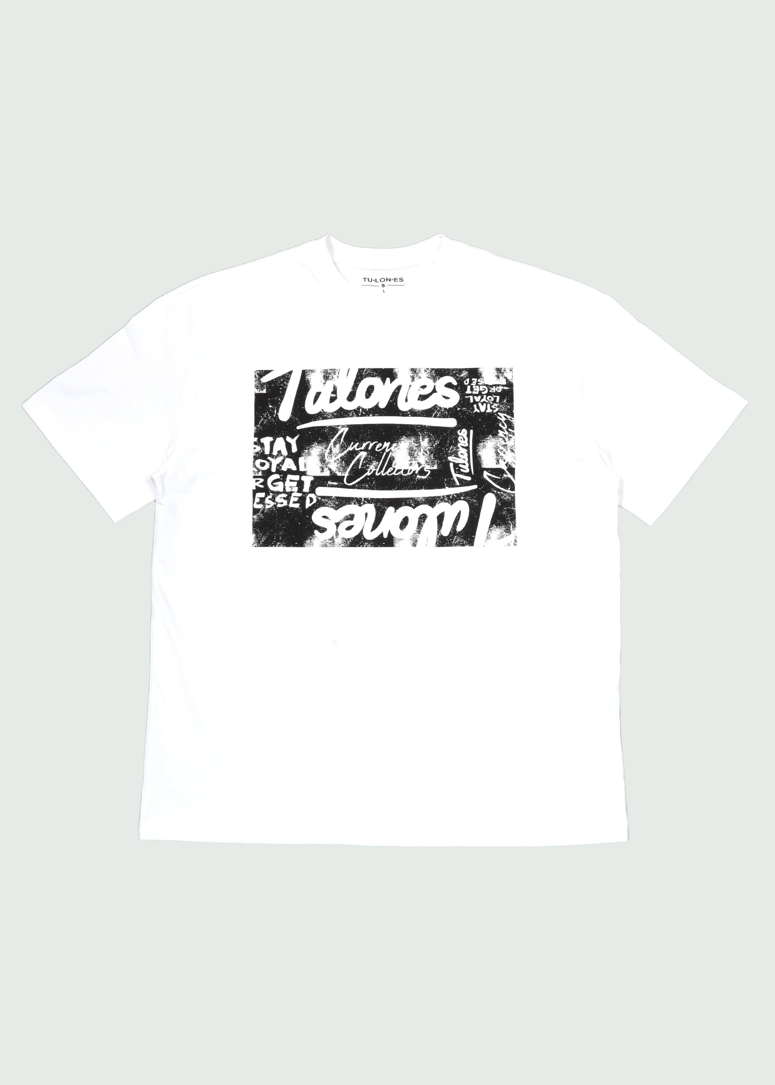 Cursive Logo Box T-shirt White Main image