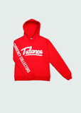 Chain Stitch Hoodie Red