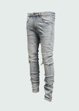 Light Wash Coated Paint Yen Jeans