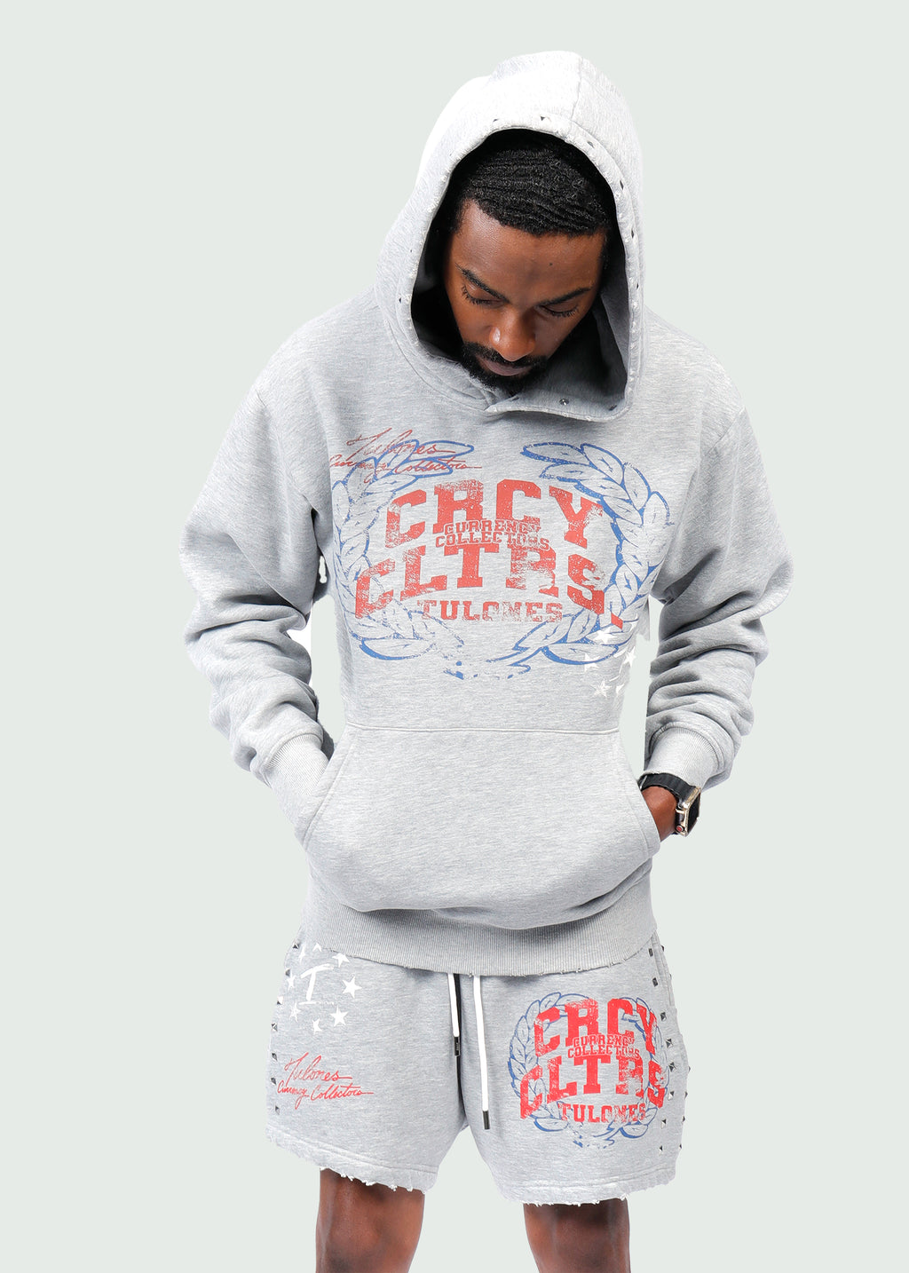 Currency University Hoodie Grey