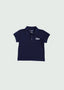 Cursive Polo Kids Navy