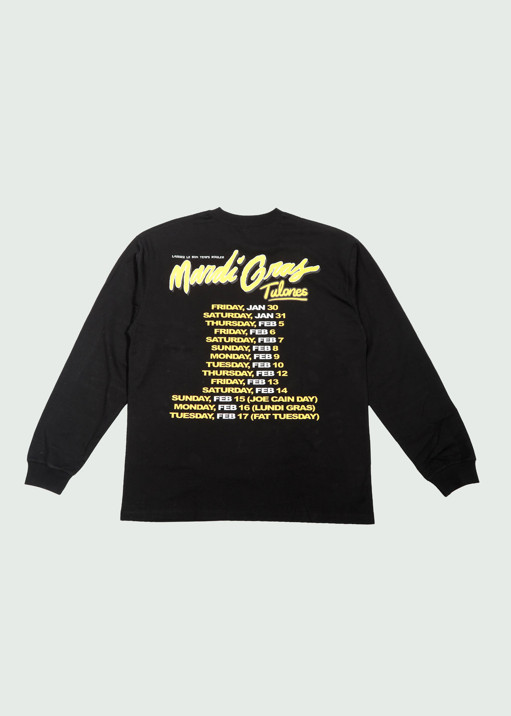 Mardi Gras Tour T-shirt Black