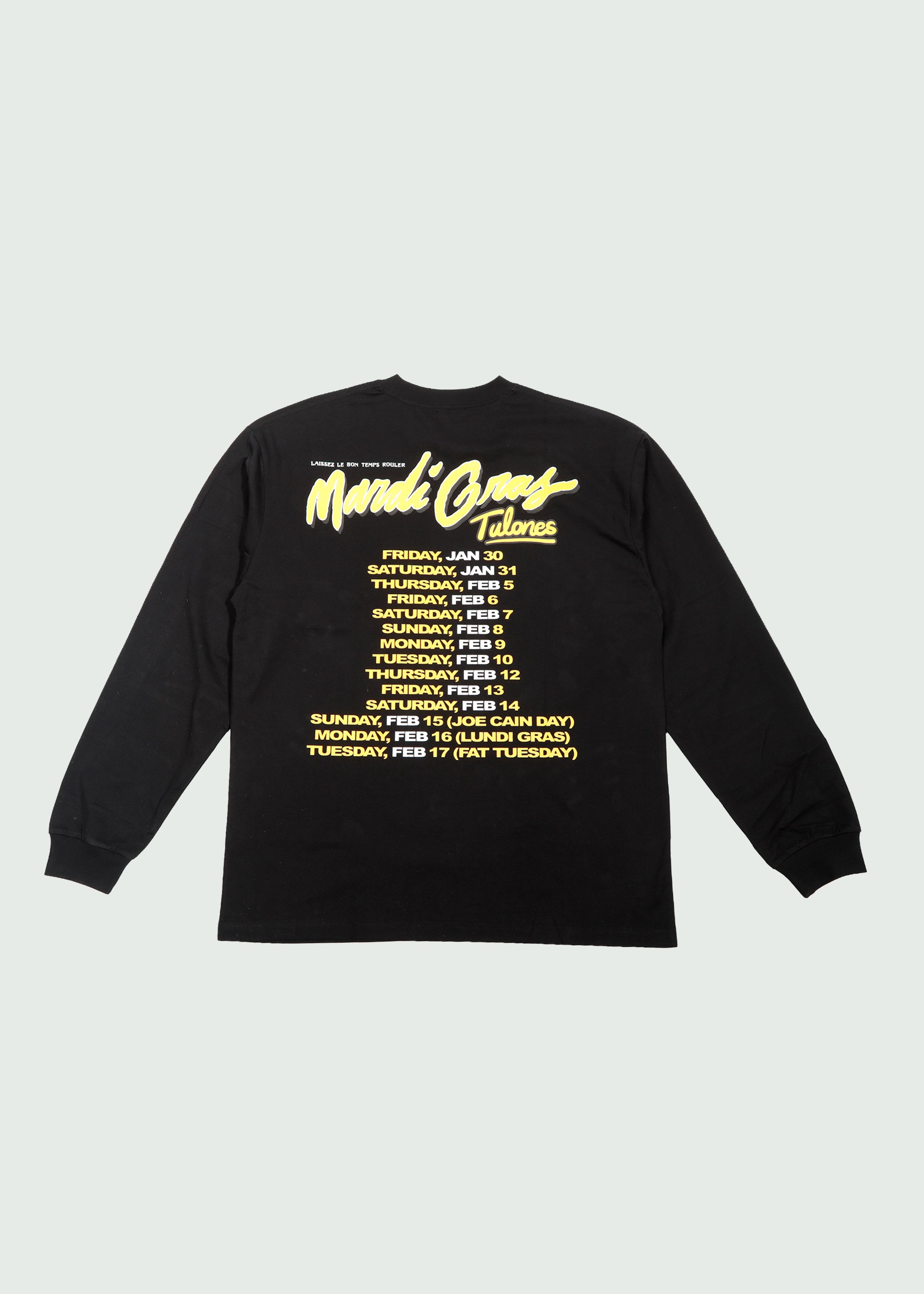 Mardi Gras Tour T-shirt Black