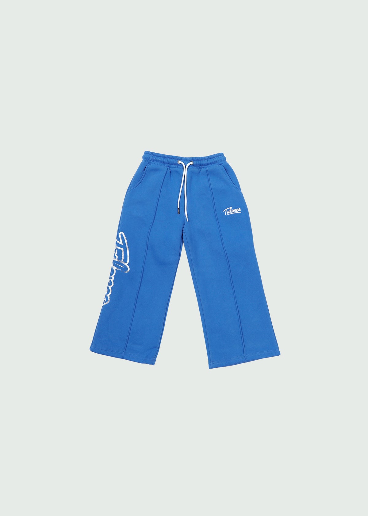 Cursive Pants Kids Blue