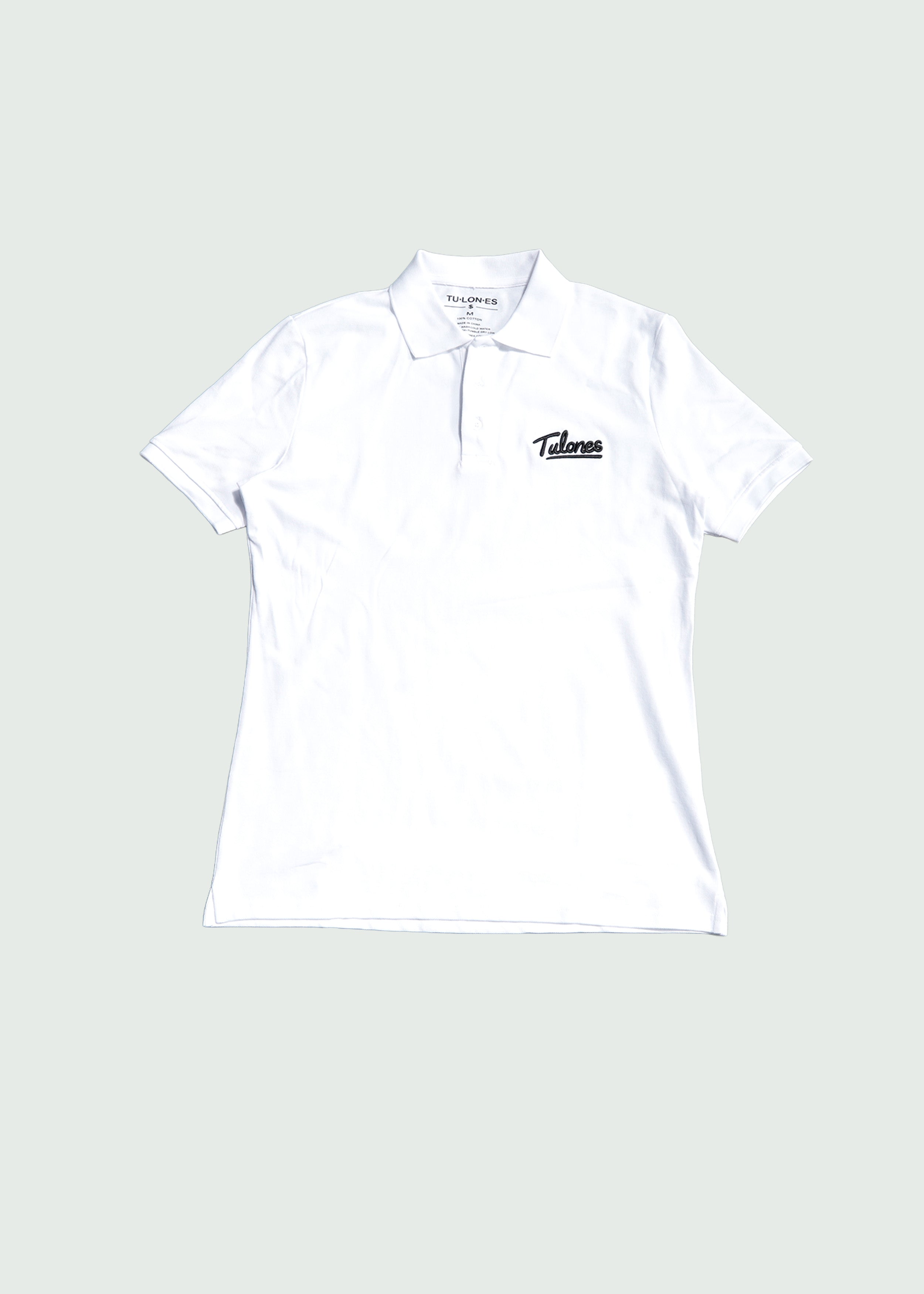 Cursive Polo White Main image